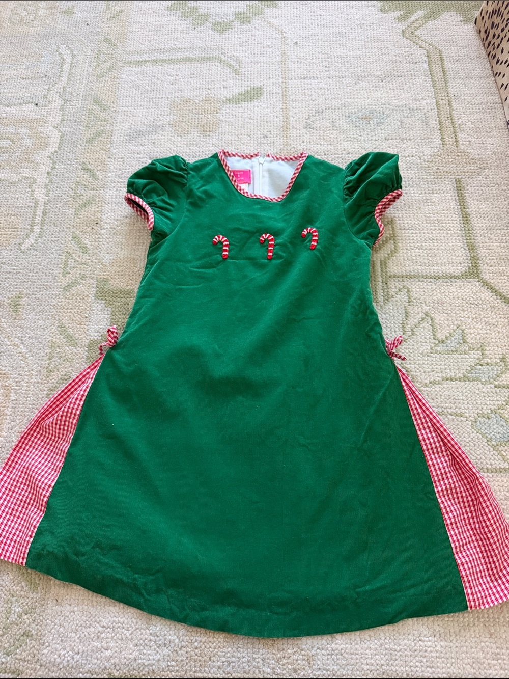 Claire & Charlie Candy Cane Holiday Kids Dress